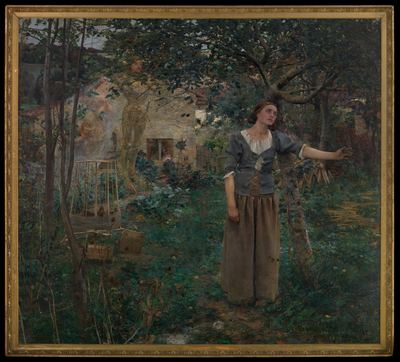 Joan of Arc in the orchard