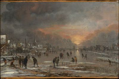 Sports on a frozen river