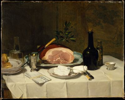 Still life with ham
