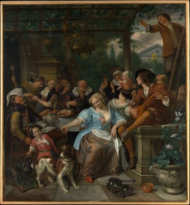 Company on a terrace