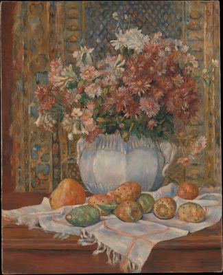Flowers and prickly pears