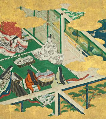 A scene from the Tale of Genji