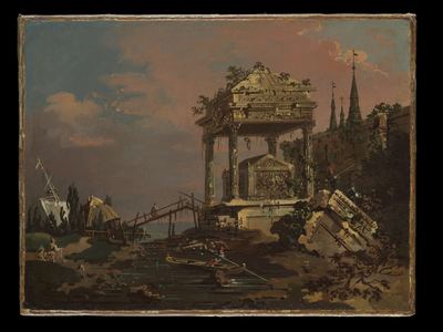 An imagined view by the lagoon